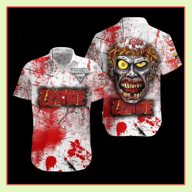 Zombie Monster Truck Hawaiian Shirt2