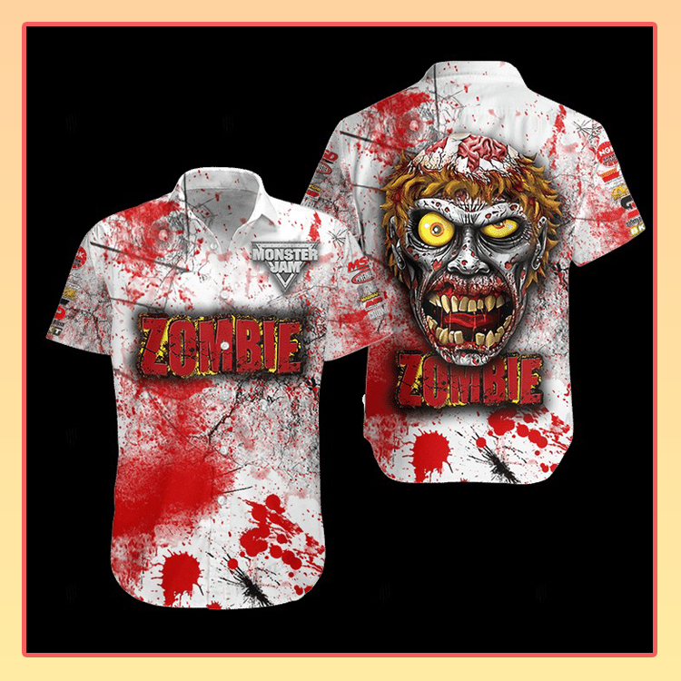 Zombie Monster Truck Hawaiian Shirt3