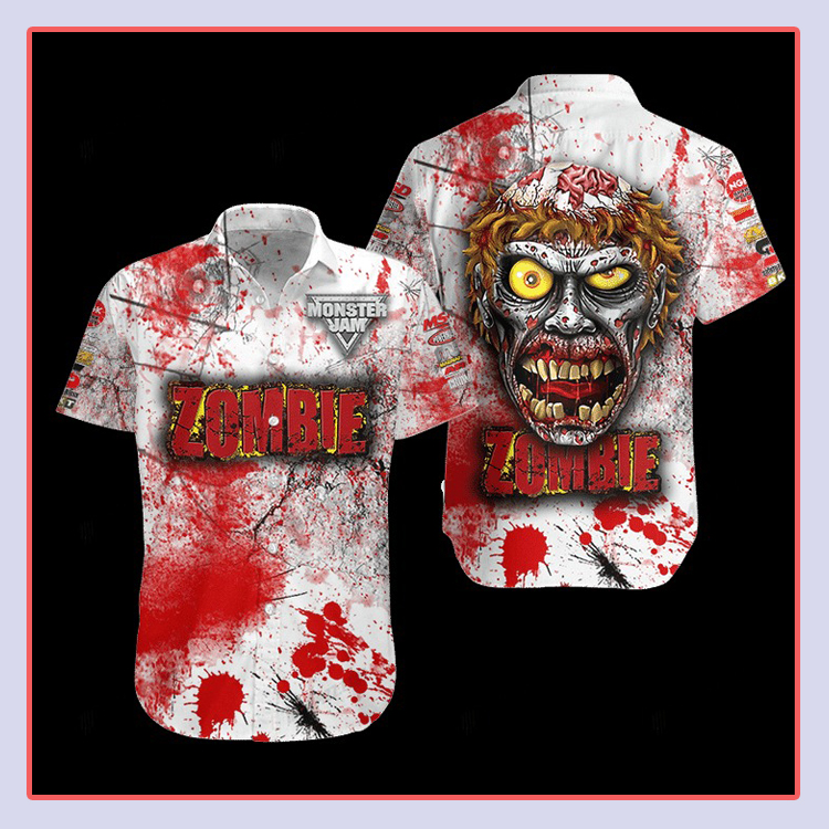 Zombie Monster Truck Hawaiian Shirt4