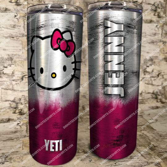 [special edition] custom name hello kitty pink steel skinny tumbler – maria