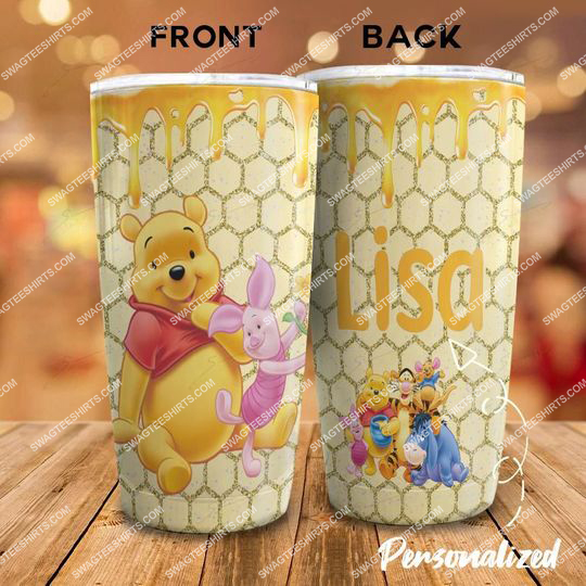 [special edition] custom name vintage winnie the pooh characters steel tumbler – maria