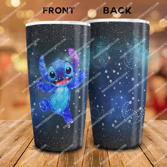 galaxy glitter lilo and stitch movie stainless steel tumbler 21