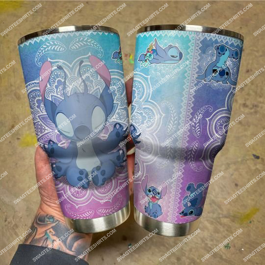 [special edition] lilo and stitch yoga mandala stainless steel tumbler – maria