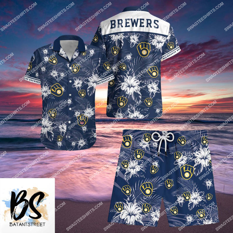milwaukee brewers major league baseball full printing hawaiian shirt 1