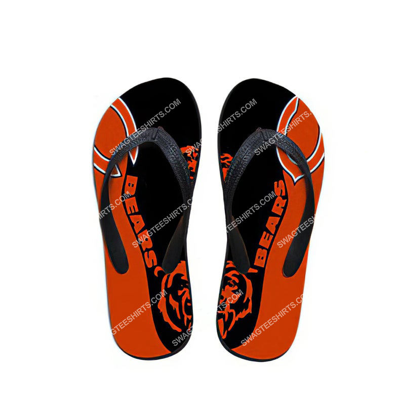 [special edition] national football league chicago bears full printing flip flops – maria