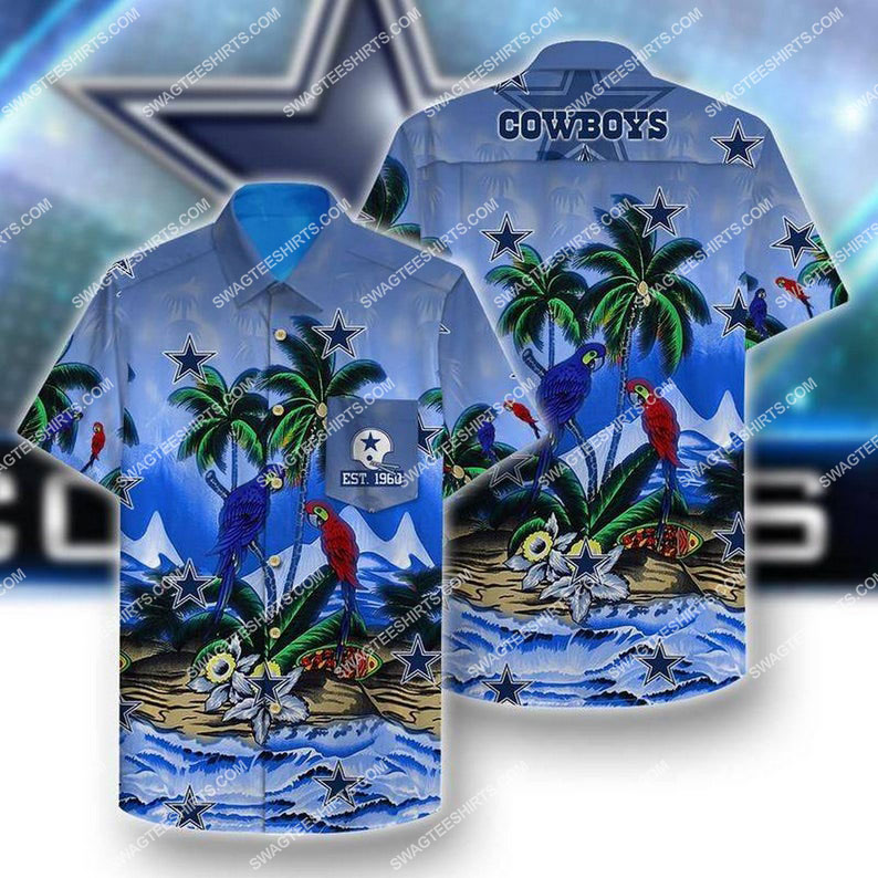 summer vacation dallas cowboys full printing hawaiian shirt 1