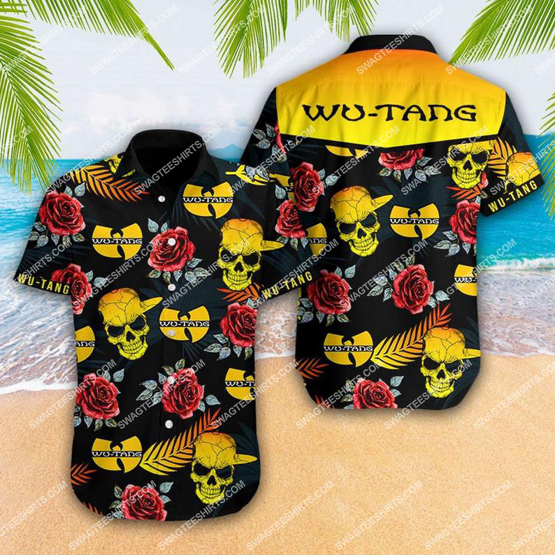 summer vacation wu tang clan full printing hawaiian shirt 1