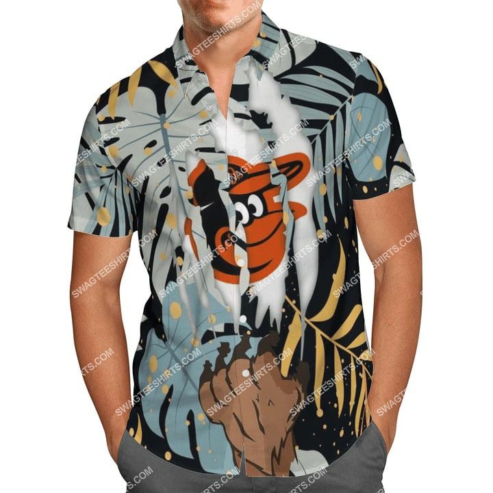 the baltimore orioles baseball full printing summer hawaiian shirt 21