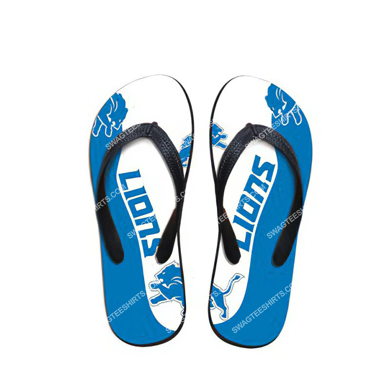 [special edition] the detroit lions football full printing flip flops – maria