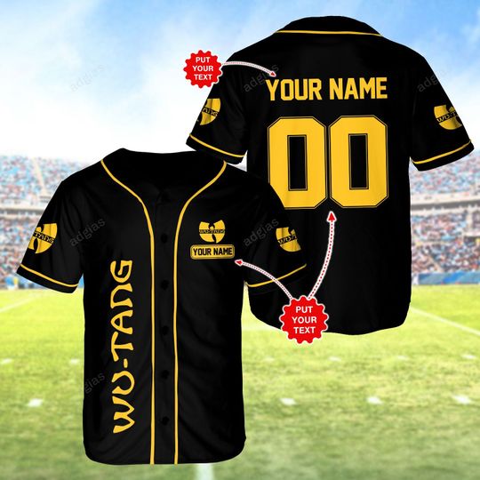 Wutang Clan custom personalized name baseball jersey – BBS