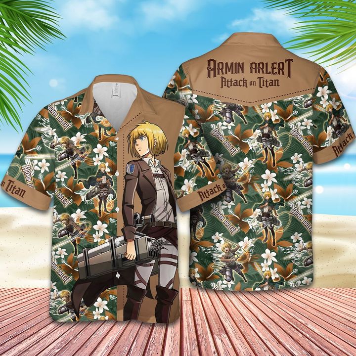 12-Armin Arlert Attack on Titan Hawaiian shirt (1)