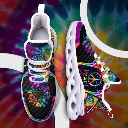 Hippie Peace Custom Name max soul Sneakers – BBS