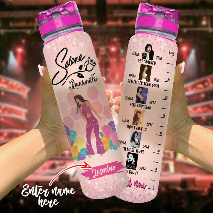 Selena Quintanilla Custom Name Tracker bottle – BBS