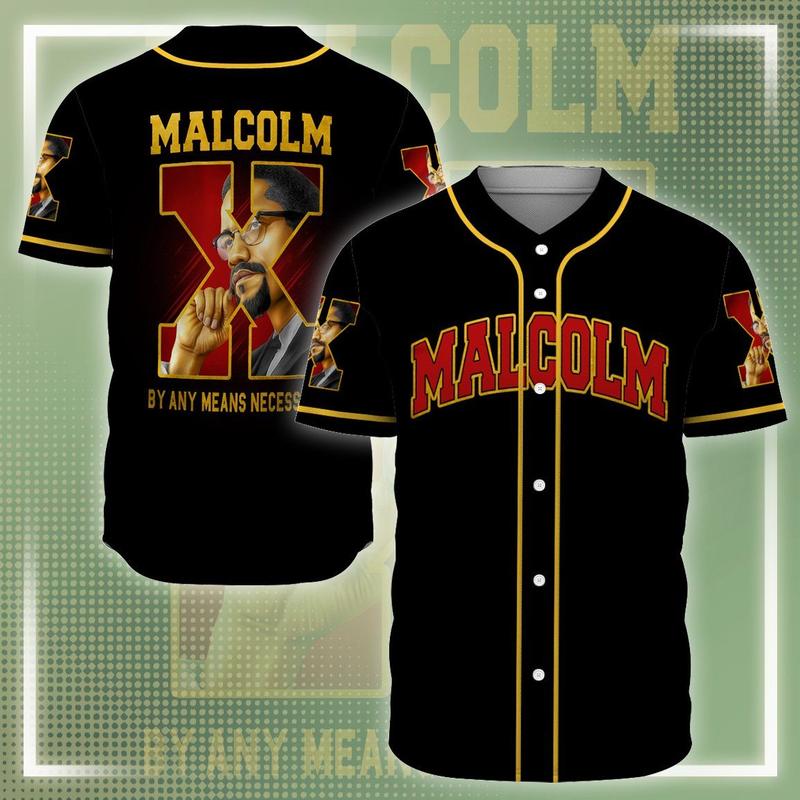 21 Malcolm X baseball jersey shirt 3