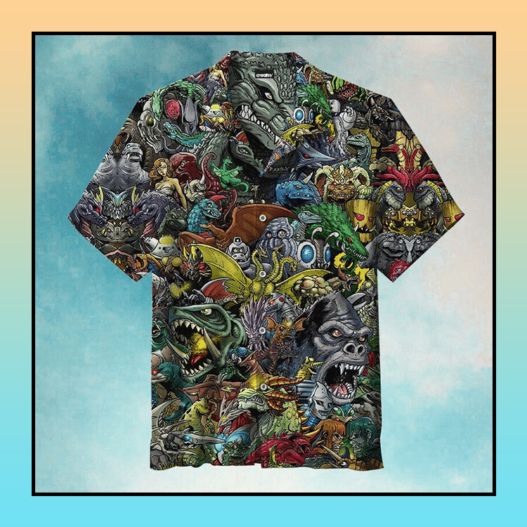 21 Welcome To The World Of Godzilla Hawaiian Shirt 4