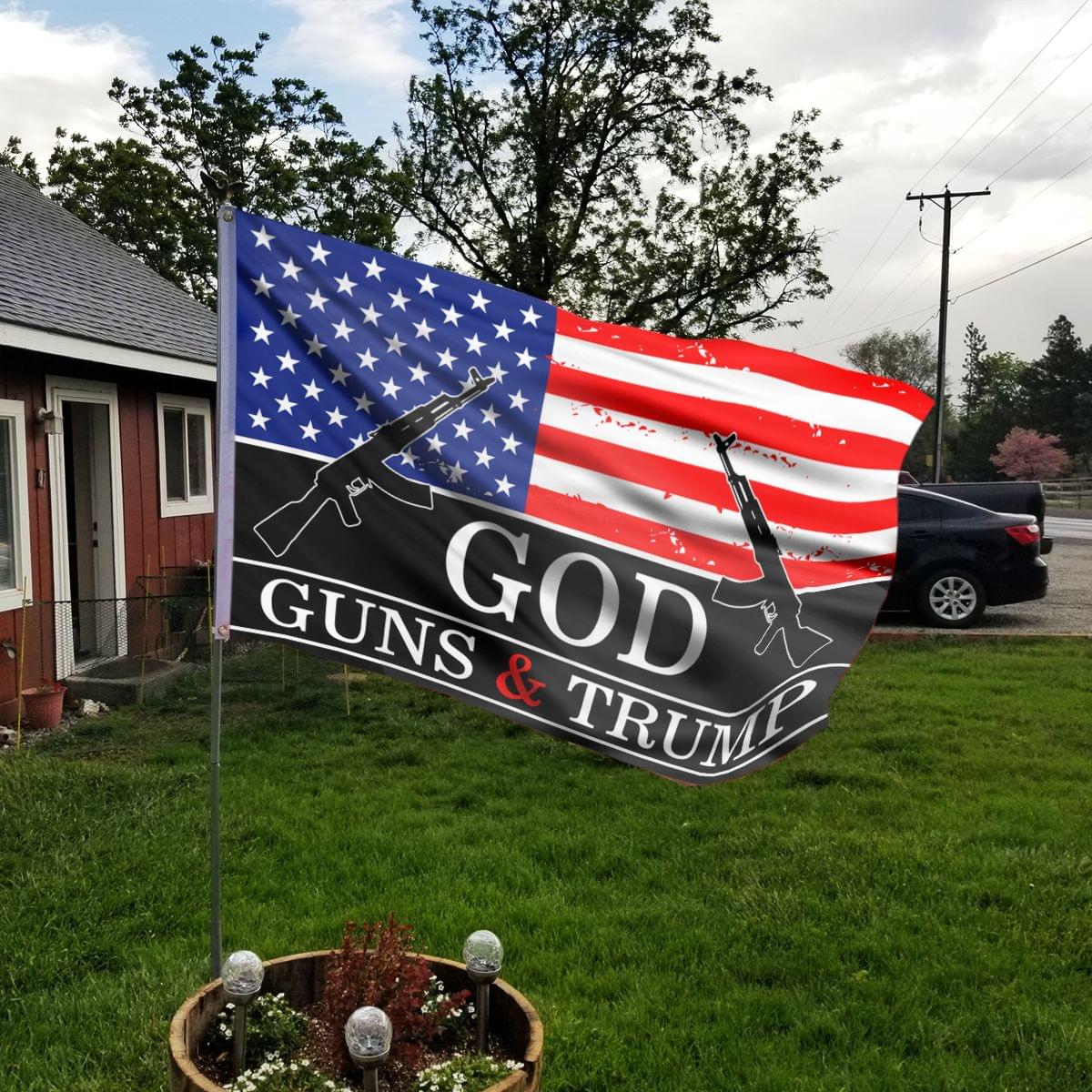 God Guns and Trump Flag  – BBS