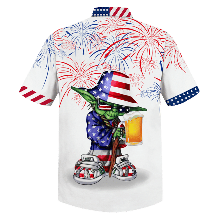 30-Yoda with beer america Hawaiian shirt (2)