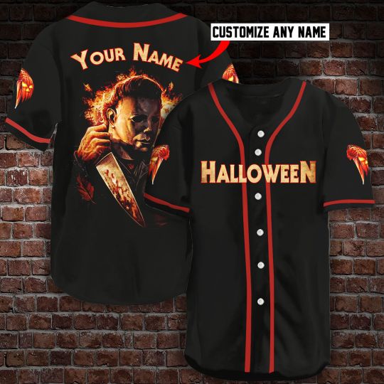 6 Michael Myers Halloween Custom personalized Name Baseball Jersey 1