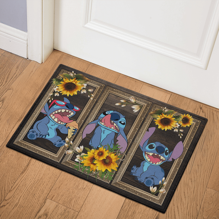 6 Stitch Sunflower Doormat 1