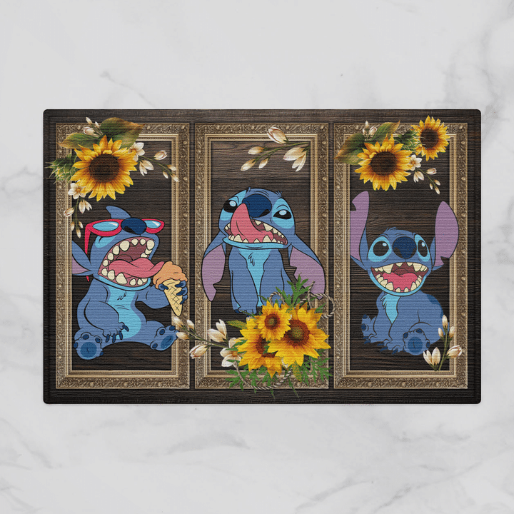 6 Stitch Sunflower Doormat 2