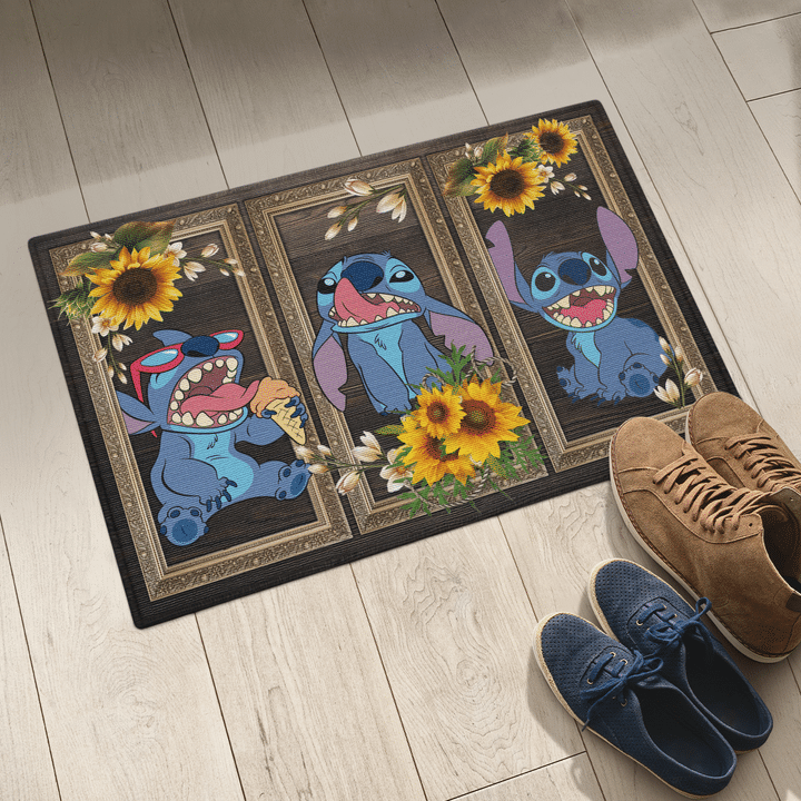 6 Stitch Sunflower Doormat 3