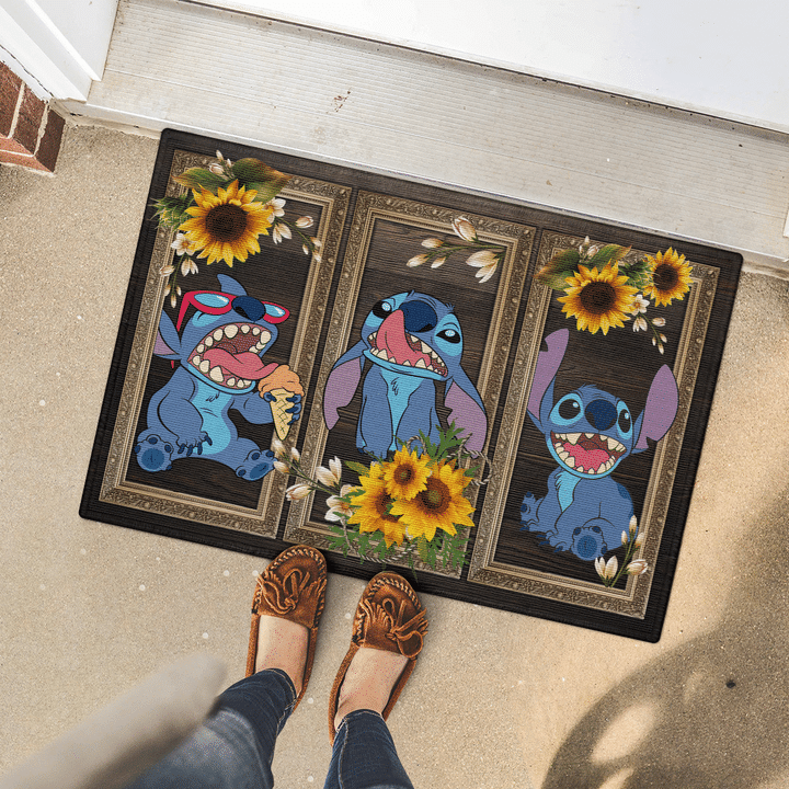 6 Stitch Sunflower Doormat 5
