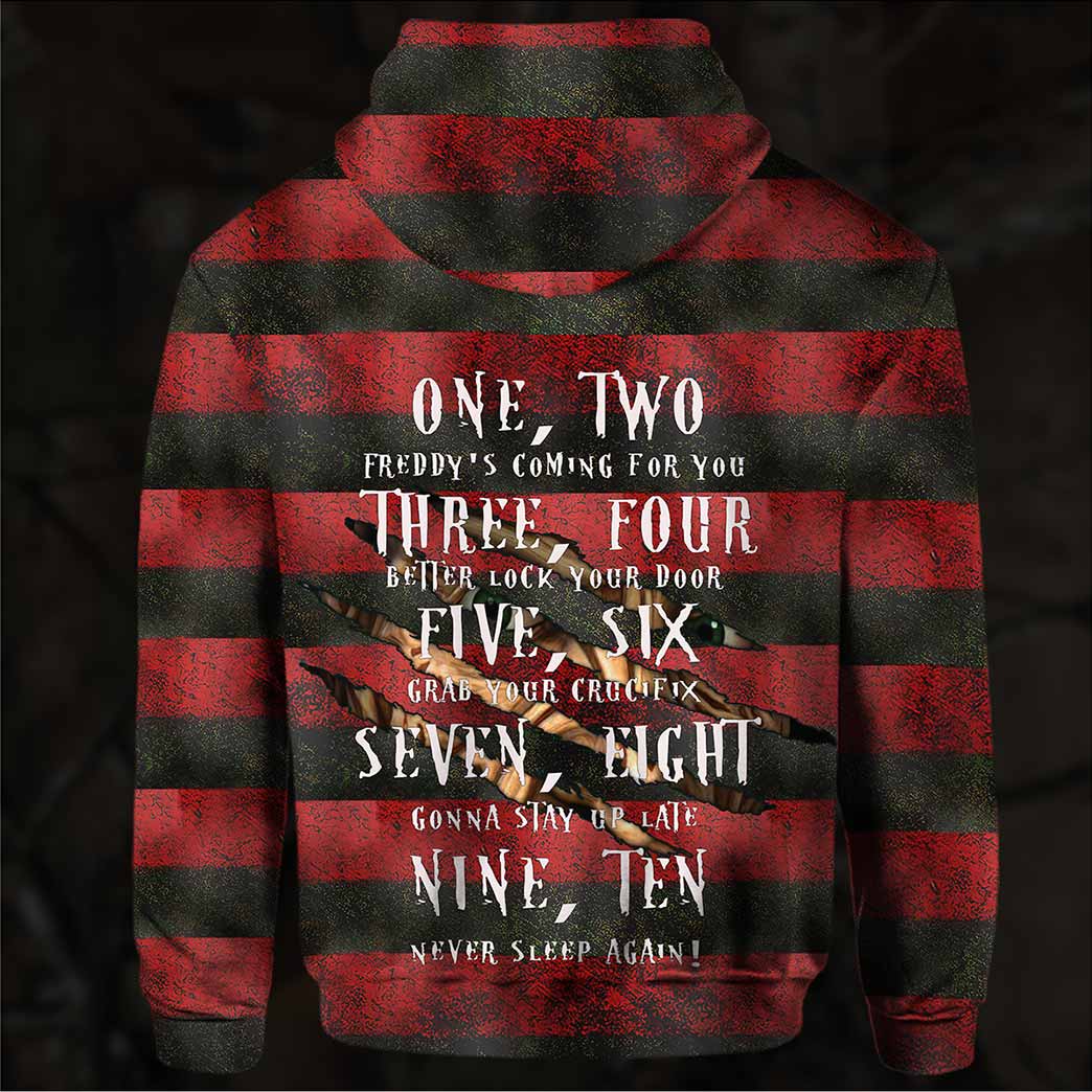 7 Sweet Dreams One Two Freddys coming for you Hoodie 3