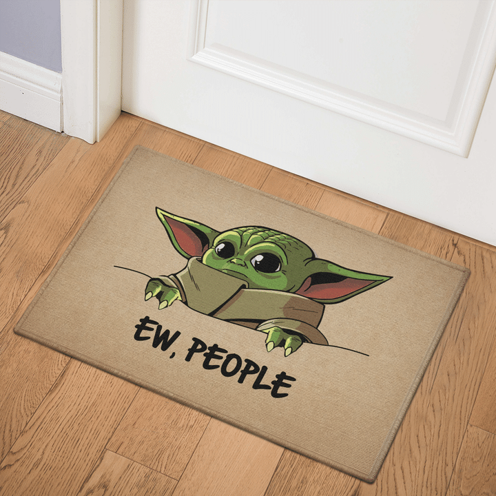 8 Baby Yoda Ew People Doormat 1