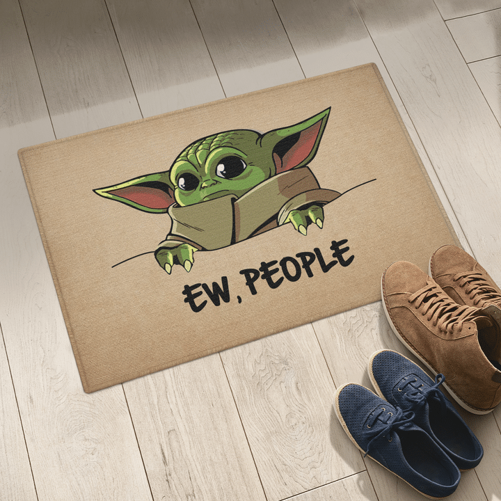8 Baby Yoda Ew People Doormat 3