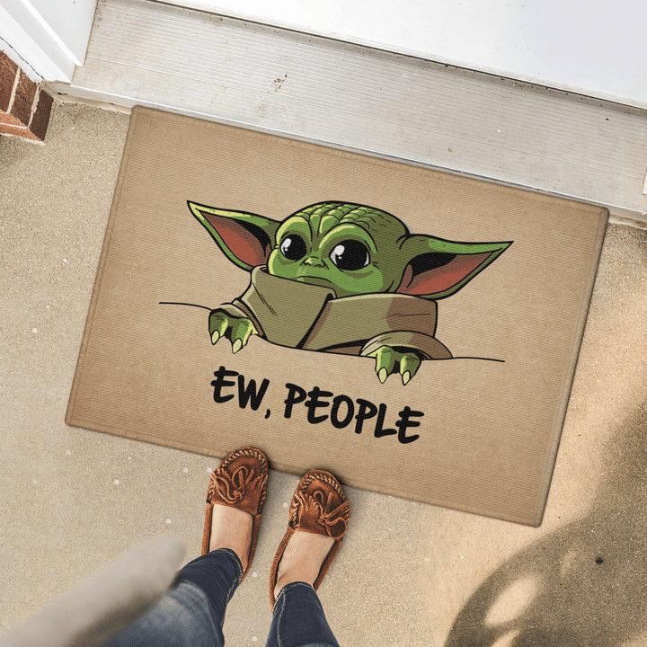 8 Baby Yoda Ew People Doormat 5