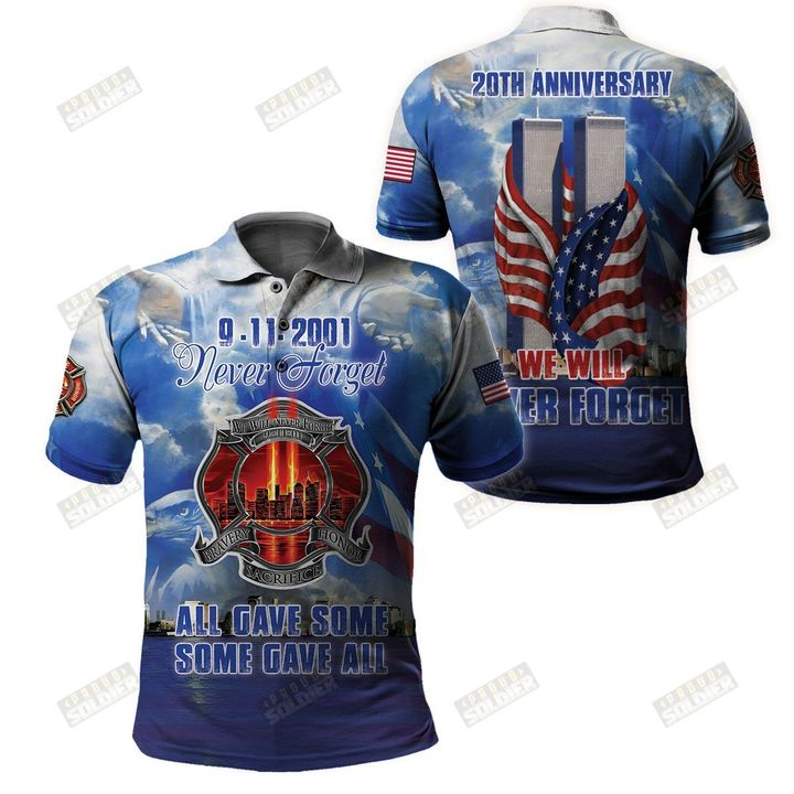 9 11 20th anniversary we will never forget 3d all over printed shirt - Dnstyles 260721