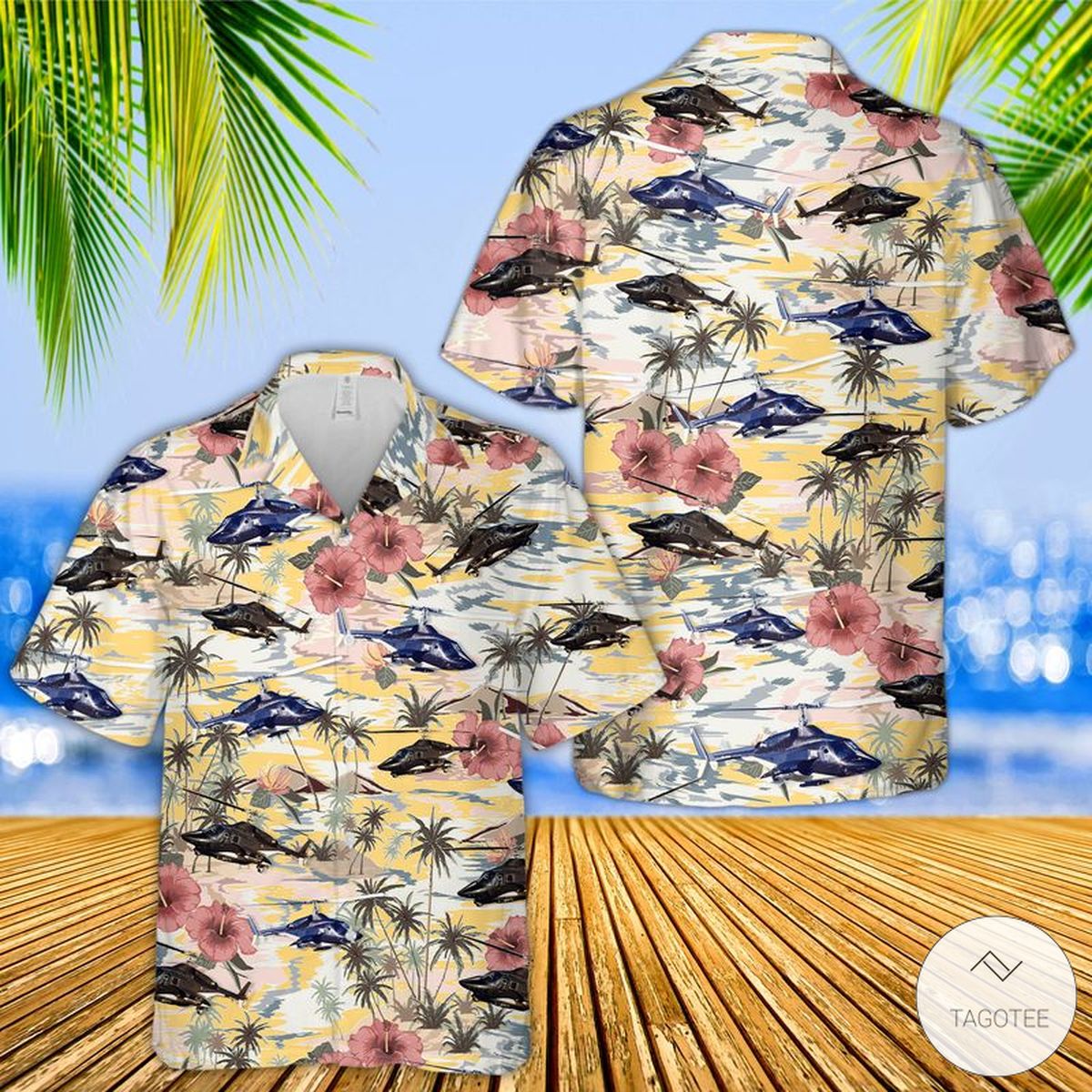 Airwolf Hawaiian Shirt, Beach Shorts – TAGOTEE