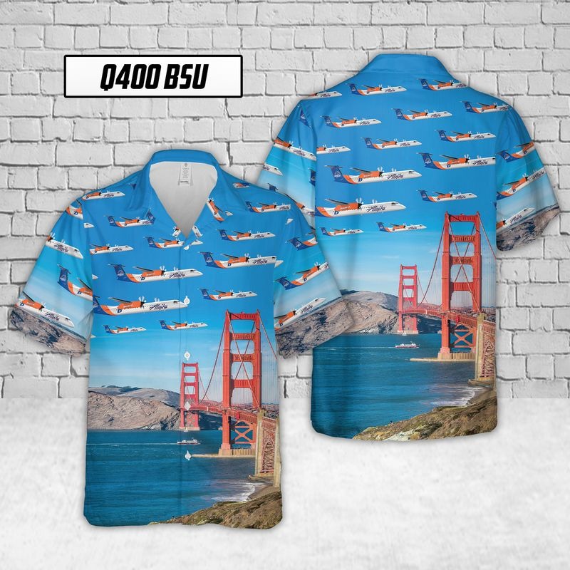 Alaska Airlines Q400 BSU Hawaiian Shirt – Hothot 290721