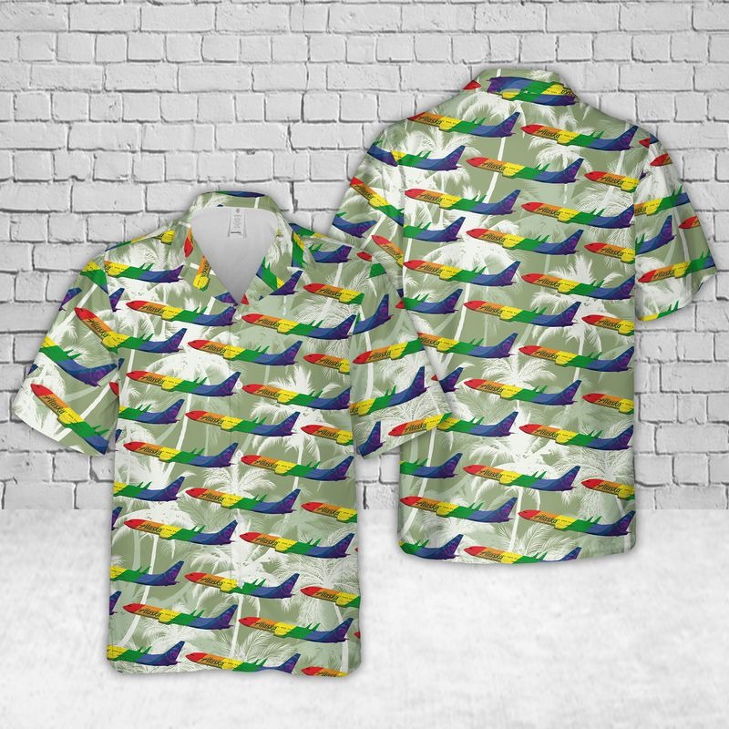 Alaska Fly With Pride Short Sleeve Hawaiian Shirt – Hothot 290721