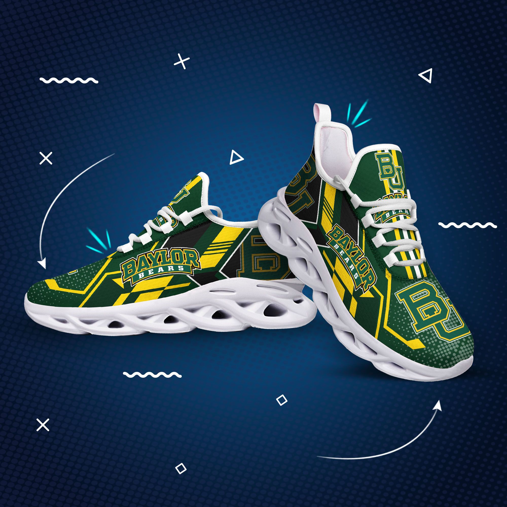 Baylor bears max soul clunky shoes1