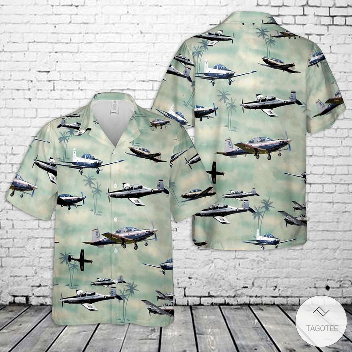 Beechcraft T 6 Texan II Hawaiian Shirt Beach Shorts