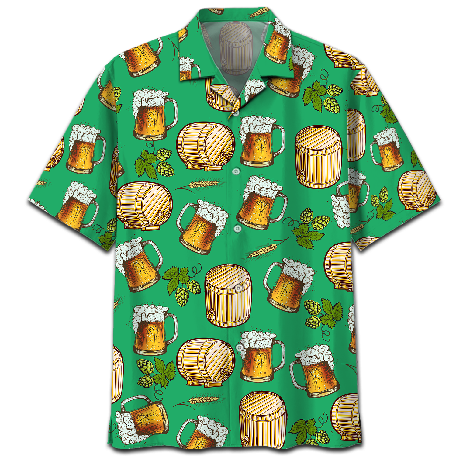 Beer Pattern Hawaiian Shirt 1