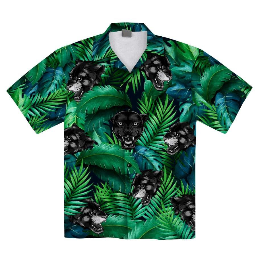 Black Panther Tropical Hawaiian Aloha Shirt – Teasearch3d 210721