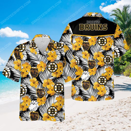 [special edition] Boston bruins national hockey league tropical hawaiian shirt- maria