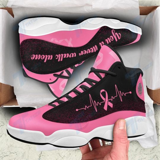 Breast cancer youll never walk alone air Jordan 13 Sneaker2