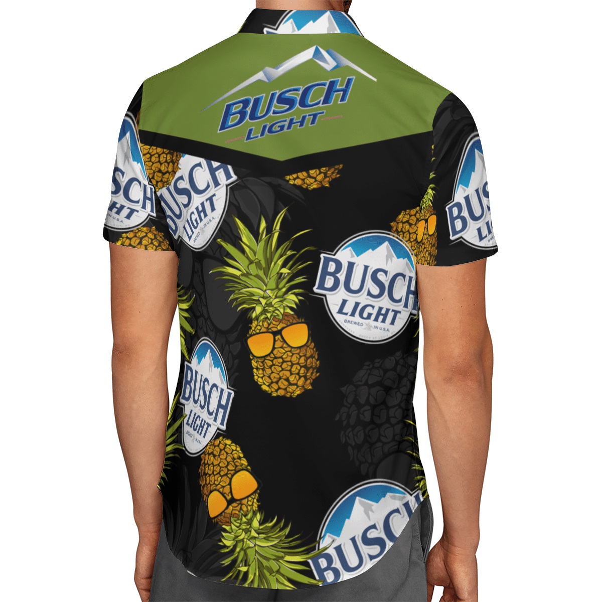 Busch Light pineapple hawaiian shirt - Picture 2