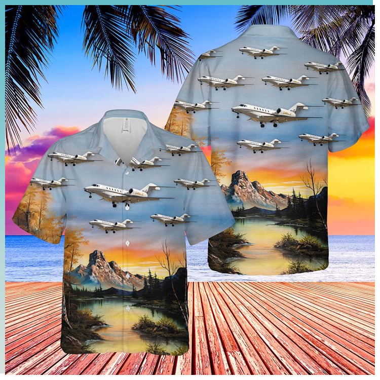 Cessna 750 Citation X landscape Hawaiian shirt 3