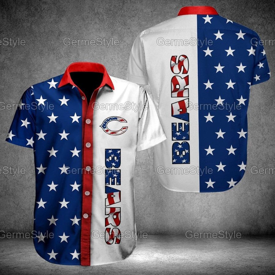 Chicago bears american flag nfl football hawaiian shirt – Teasearch3d 160721