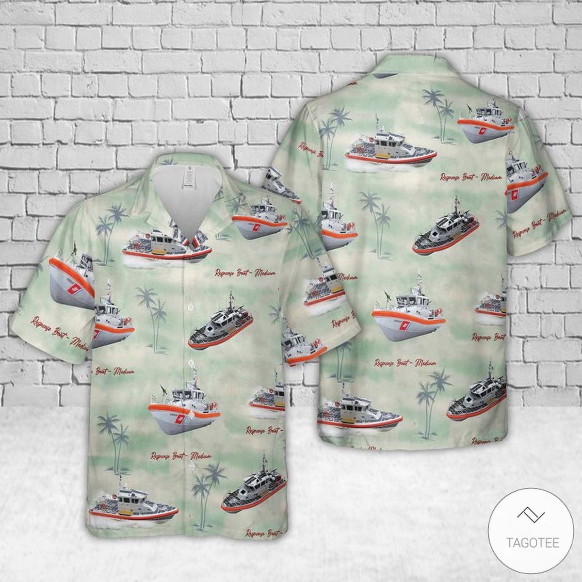 Coast Guard USS Hawaiian Shirt Beach Shorts