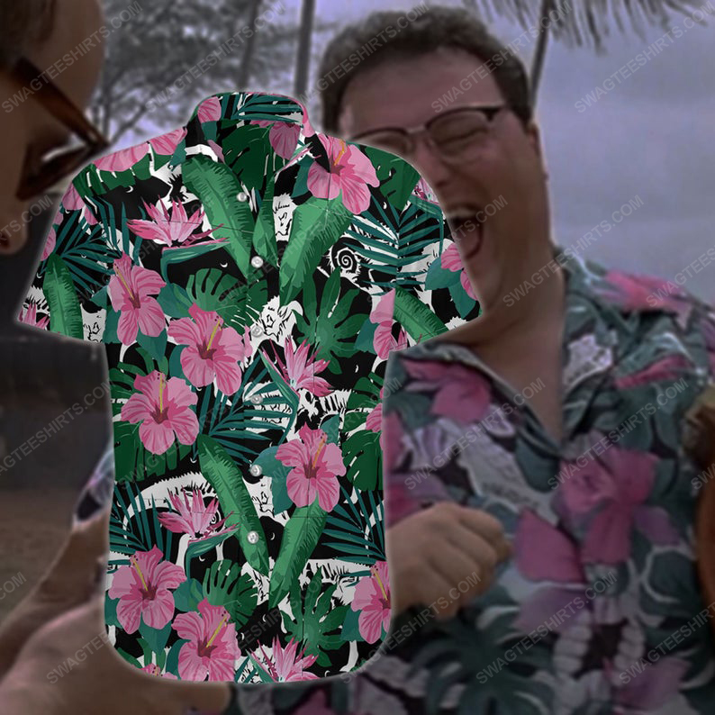 Dennis nedry jurassic park summer vacation hawaiian shirt 1