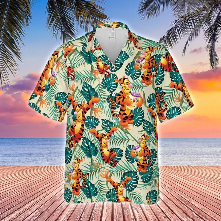 Disney Tigger hawaiian shirt - BBS • LeeSilk Shop
