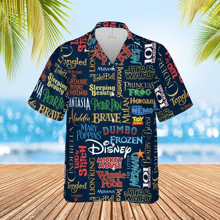 Disney film hawaiian shirt