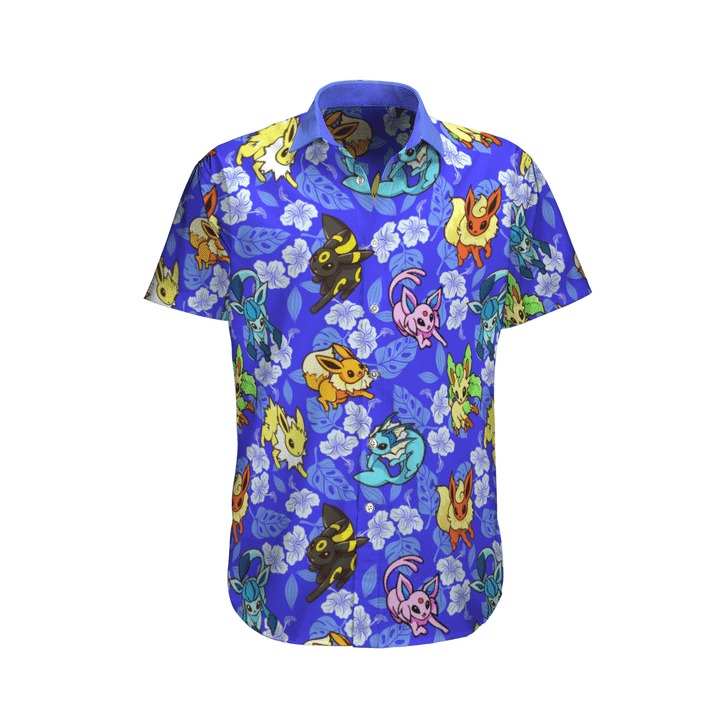 Eevee Pokemon Hawaiian Shirt