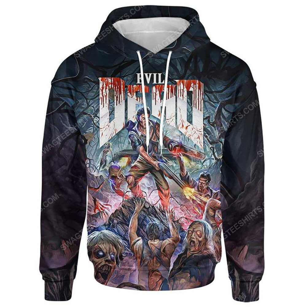 Evil dead horror movie halloween day all over print hoodie 1