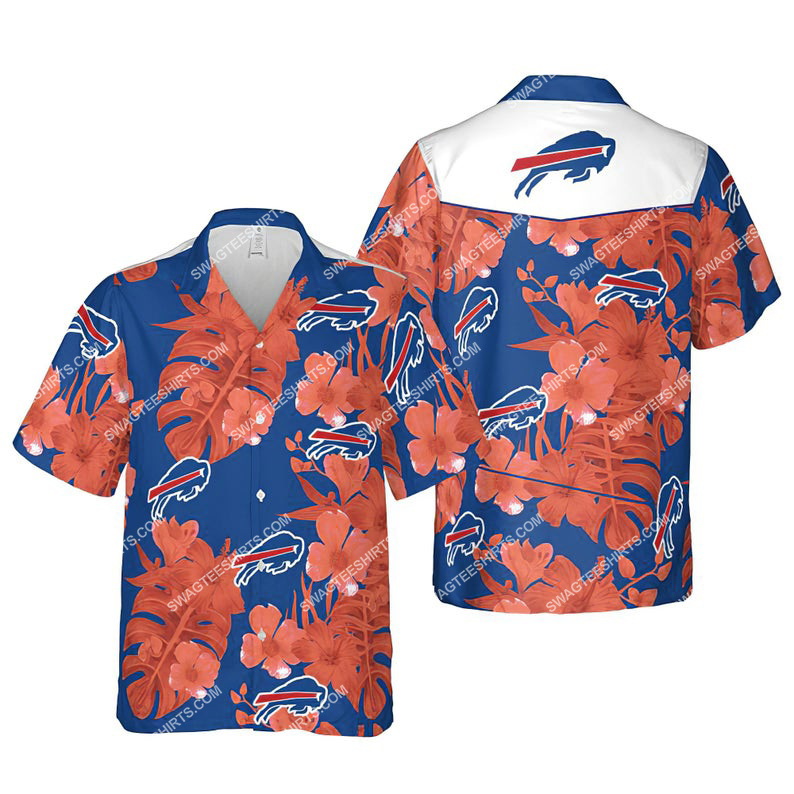 Floral buffalo bills nfl summer vacation hawaiian shirt 1